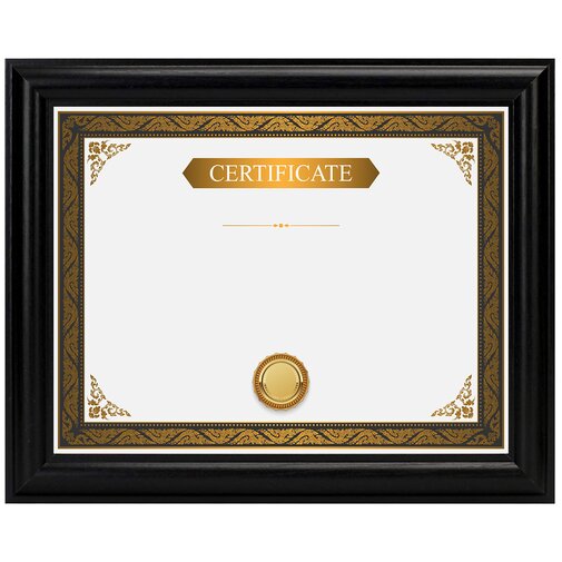 Latitude Run® Two 8.5x11 frame set - walnut colour, curved bevel design